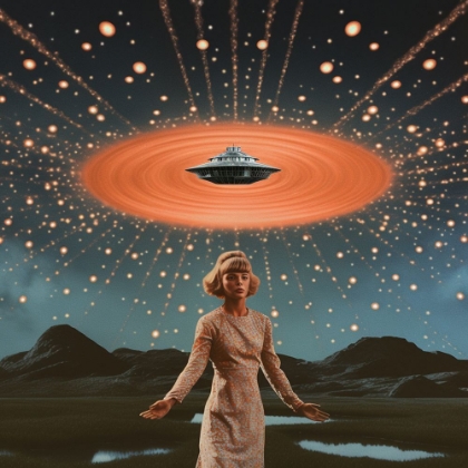 Picture of UFO COLLAGE ART