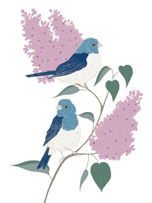 Picture of COUNTRYSIDE FINCHES AND LILACS