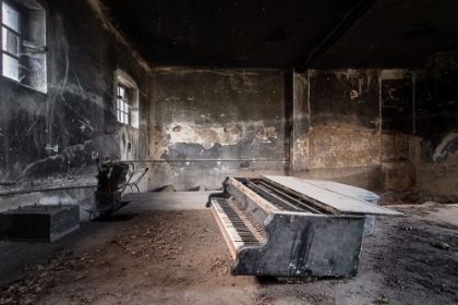 Picture of PIANO IN BURNED GARAGE