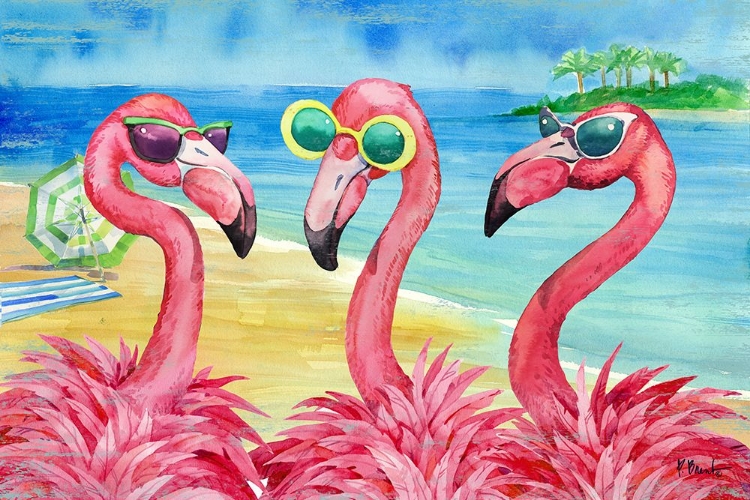 Picture of FLAMINGO GIRLFRIENDS HORIZONTAL