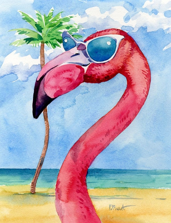 Picture of LOOKING GOOD FLAMINGO I