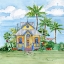Picture of TROPICAL COTTAGE II