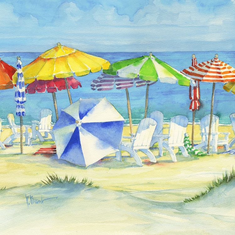 Picture of WATERCOLOR BEACH – SQUARE I