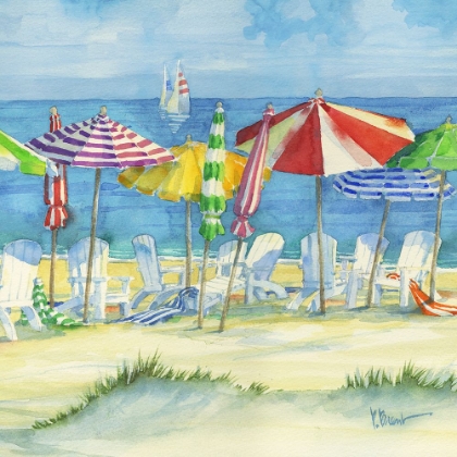 Picture of WATERCOLOR BEACH – SQUARE II