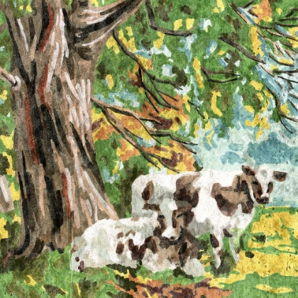 Picture of COWS UNDER A TREE II