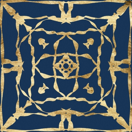 Picture of MOTIF ON BLUE II