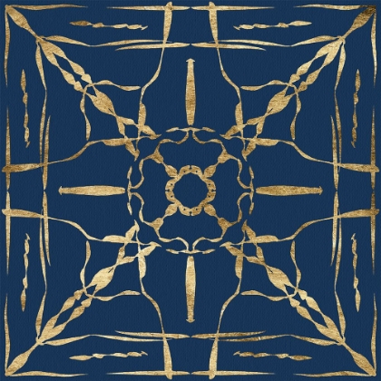 Picture of MOTIF ON BLUE IV