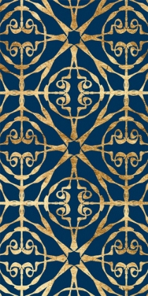 Picture of MOTIF ON BLUE IX