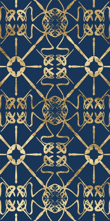 Picture of MOTIF ON BLUE XII