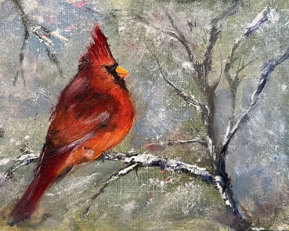 Picture of CARDINAL IN SNOW II