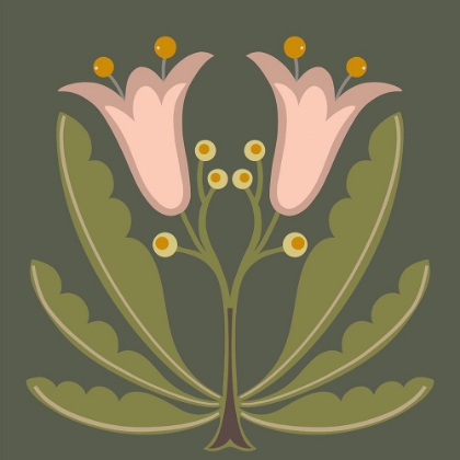 Picture of GRAPHIC FOLK FLOWER II