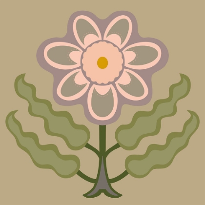 Picture of GRAPHIC FOLK FLOWER III