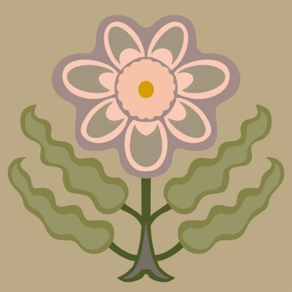Picture of GRAPHIC FOLK FLOWER III
