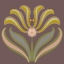 Picture of GRAPHIC FOLK FLOWER IV