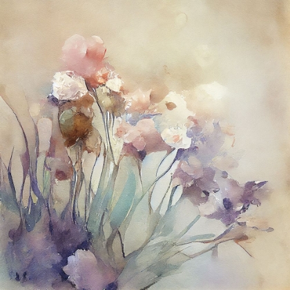 Picture of MUTED ABSTRACT FLORALS