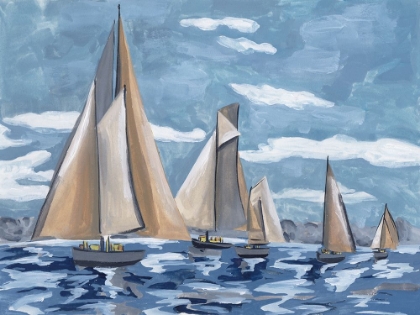 Picture of BOATS AT SEA I