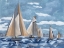 Picture of BOATS AT SEA I