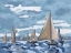 Picture of BOATS AT SEA II