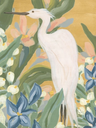 Picture of FLORAL EGRET I