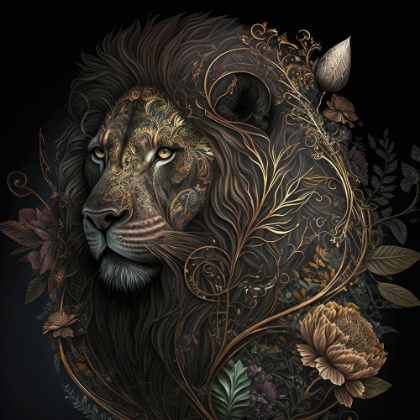 Picture of GOLDEN BLOOM LION