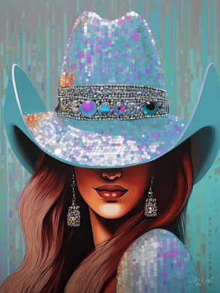 Picture of HONKY-TONK COWGIRL - BLUE