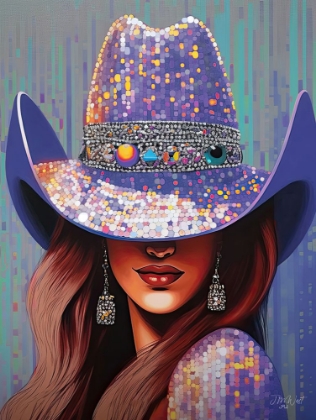 Picture of HONKY-TONK COWGIRL - PURPLE