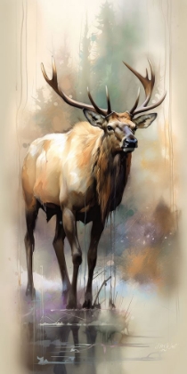 Picture of WATERCOLOUR WAPITI