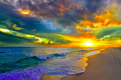 Picture of BEAUTIFUL LANDSCAPE PHOTO BEAUTIFUL SUNSET SEA