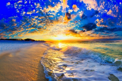 Picture of BEAUTIFUL OCEAN SUNSET LANDSCAPE