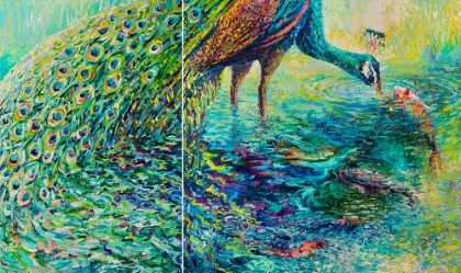Picture of PEACOCK DIPTYCH