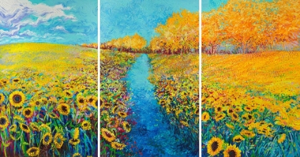 Picture of SUNFLOWER TRIPTYCH