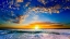 Picture of SUNSET ORANGE BLUE FLORIDA SUNSET BEAUTIFUL BEACH