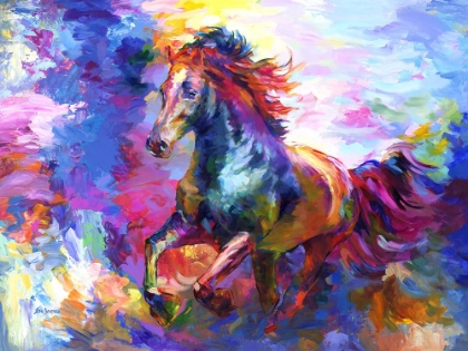 Picture of COLORFUL ABSTRACT HORSE