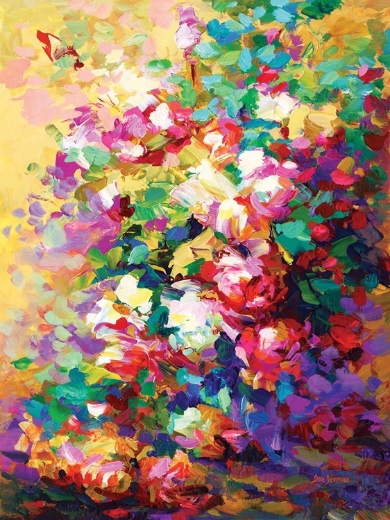 Picture of COLORFUL ABSTRACT ROSES