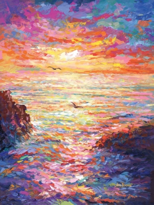 Picture of COLORFUL OCEAN SUNSET