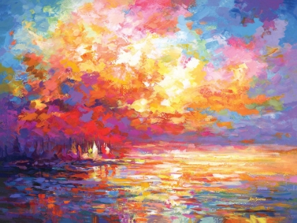 Picture of COLORFUL OCEAN SUNSET II