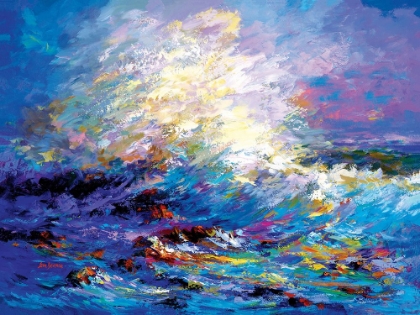 Picture of COLORFUL OCEAN WAVES