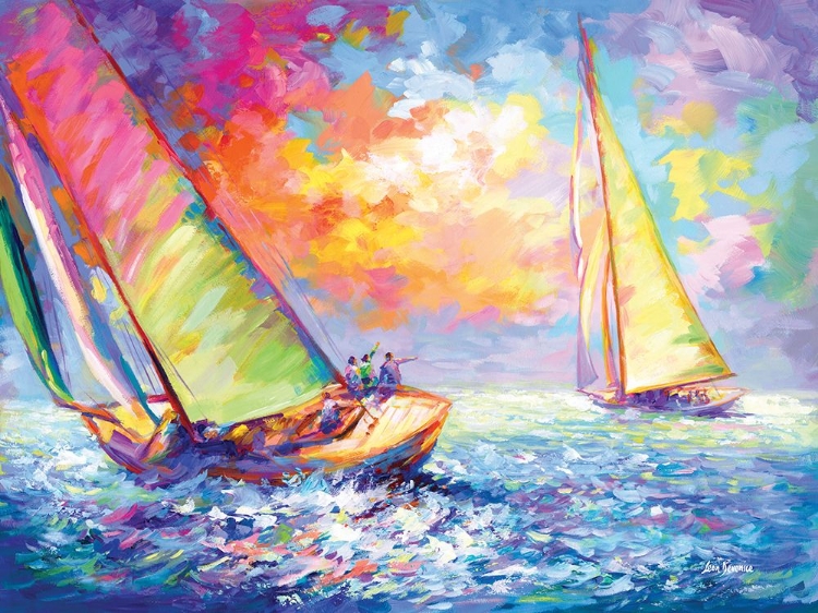 Picture of COLORFUL SAILBOATS