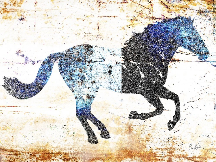 Picture of GALLOPING BLUE HORSE