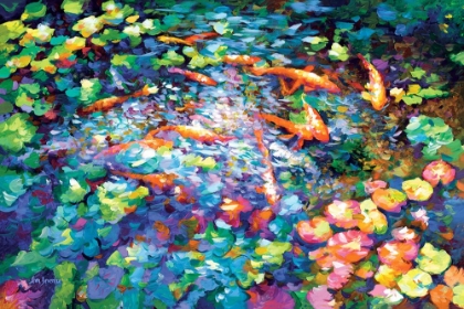Picture of KOI FISH WATER LILIES
