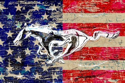 Picture of RUNNING HORSE FORD FLAG