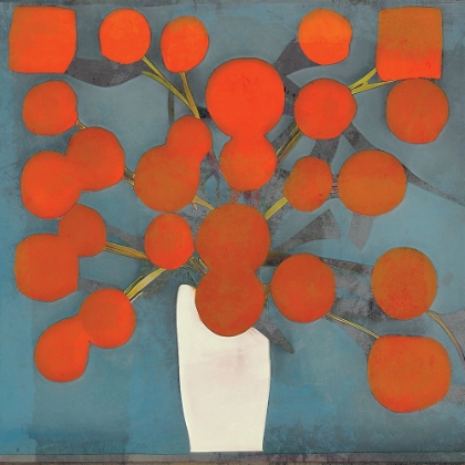 Picture of ABSTRACT ORANGE FLOWERS
