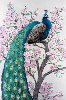 Picture of PEACOCK AND BLOSSOM II