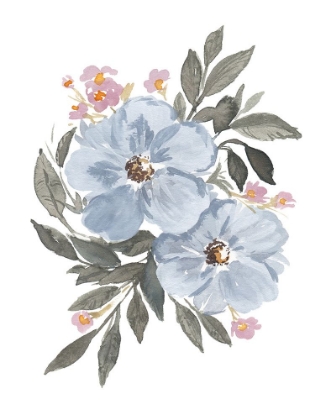 Picture of SOFT BLUE FLOWERS II