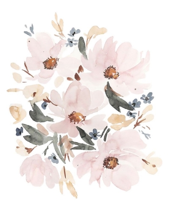 Picture of SOFT PINK FLOWERS I