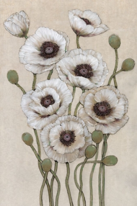 Picture of TALL WHITE POPPIES I