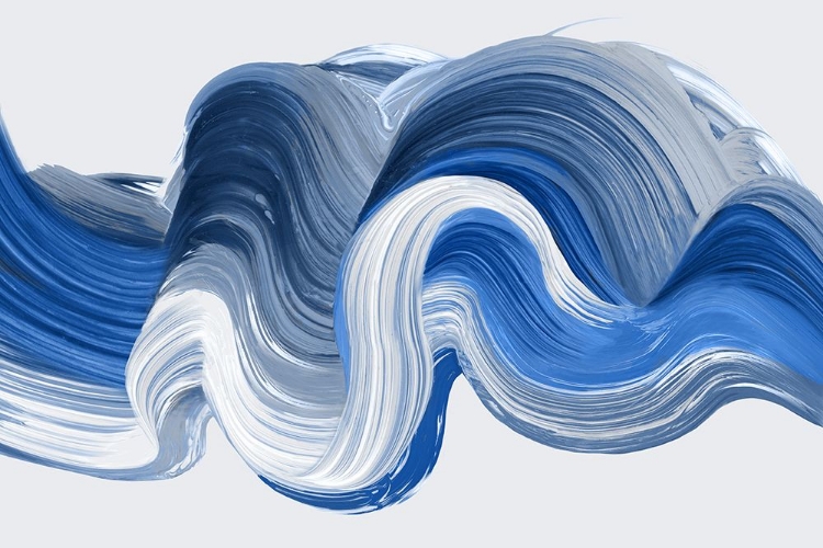 Picture of BLUE JEWEL BRUSH STROKES