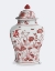 Picture of CHINOISERIE VASE CRANE GARDEN RED