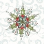 Picture of ELEGANT SEASON SNOWFLAKE I GREEN