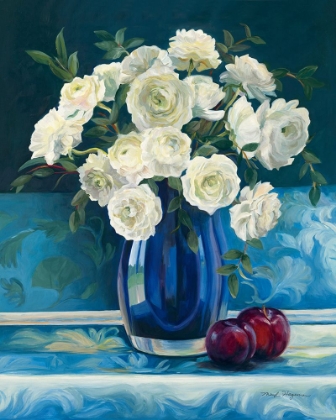 Picture of RANUNCULUS COBALT VASE